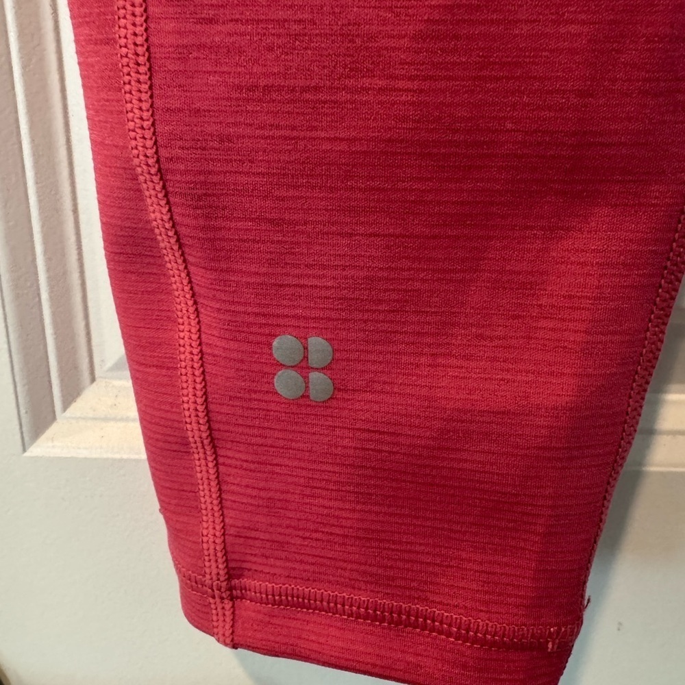 Sweaty Betty 7/8 Super Sculpt Leggings in Tayberry Pink Size Large - Picture 7 of 8